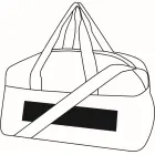 Sportowa torba FITNESS czarny/jasnozielony