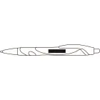 Długopis MODERN fioletowy/biały