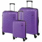 Zestaw walizek ORLANDO - kolor fioletowy