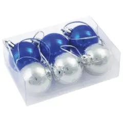Ozdoby świąteczne XMAS LINE, niebieski/srebrny