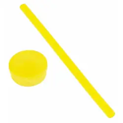 Słomka silikonowa PRACTICALLY kolor żółty