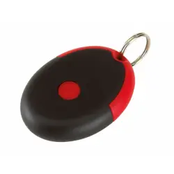 Brelok na klucze z prezerwatywą FLIRT czarny/czerwony