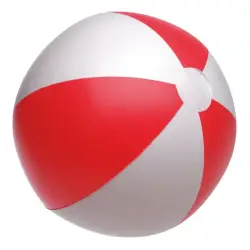 Piłka plażowa ATLANTIC biały/czerwony