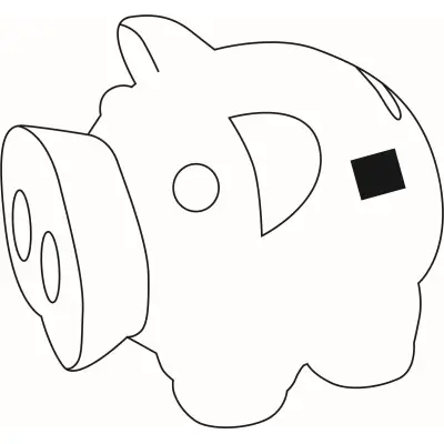 Skarbonka w kształcie świnki MONEY COLLECTOR różowy