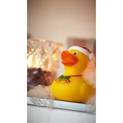 Świąteczna gumowa kaczka BENEDIKT, żółty