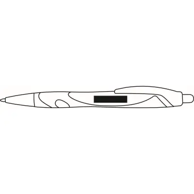 Długopis MODERN różowy/biały