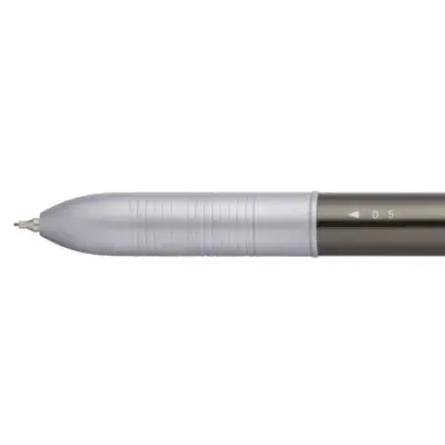 Wielofunkcyjny długopis ALL IN ONE, srebrny, szary
