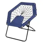 Krzesło bungee CHILL OUT - kolor czarny/niebieski