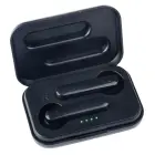 Bezprzewodowe słuchawki douszne TWINS - kolor czarny