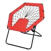 Krzesło bungee CHILL OUT - kolor czarny/czerwony