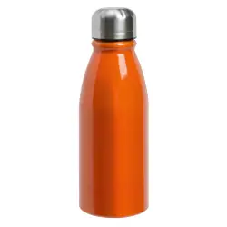 Aluminiowa butelka FANCY - kolor pomarańczowy/srebrny