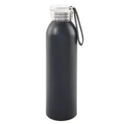 Aluminiowa butelka LOOPED - kolor czarny