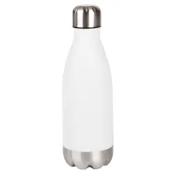 Butelka stalowa PARKY, biały, srebrny