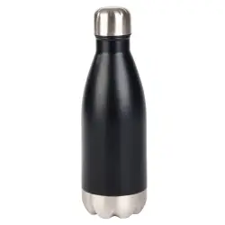 Butelka stalowa PARKY, czarny, srebrny