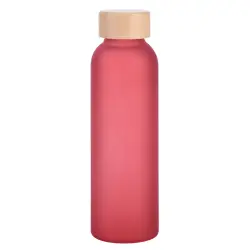 Szklana butelka TAKE FROSTY - kolor czerwony