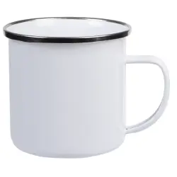 Emaliowany kubek VINTAGE CUP, biały
