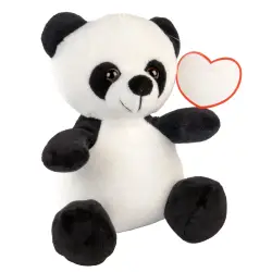 Pluszowa panda ANTHONY - kolor biały/czarny