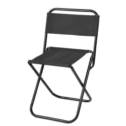 Składane krzesło kempingowe TAKEOUT - kolor czarny
