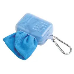 Ręcznik chłodzący z mikrofibry COOL DOWN, niebieski