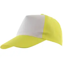 5 segmentowa czapka SHINY żółty