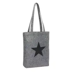 Filcowa torba na zakupy STAR DUST szary