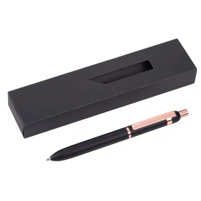 Metalowy długopis COPPER PEN, czarny, miedź