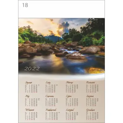 Kalendarz planszowy B2 - projekt z wybranym zdjęciem