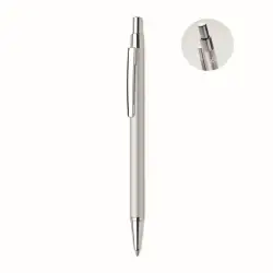 Długopis z aluminium recykling kolor srebrny