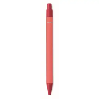 Długopis eko papier/kukurydza CARTOON COLOURED - kolor czerwony