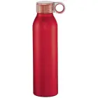 Aluminiowa butelka sportowa Grom - kolor czerwony