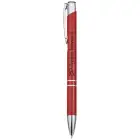 Aluminiowy długopis automatyczny Moneta kolor czerwony