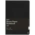 Zeszyt A5 Karst® w twardej oprawie z papieru z kamienia – w kratkę - czarny