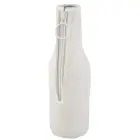 Uchwyt na butelkę z neoprenu z recyklingu Fris - kolor biały