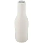 Uchwyt na butelkę z neoprenu z recyklingu Fris - kolor biały