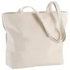 Zapinana na suwak torba na zakupy Ningbo - kolor biały