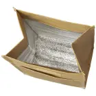 Torba termoizolacyjna na lunch lub 12 puszek Paper Bag - kolor brazowy