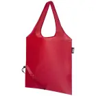 Sabia składana torba z długimi uchwytami z tworzywa RPET - kolor czerwony