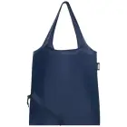 Sabia składana torba z długimi uchwytami z tworzywa RPET - kolor niebieski