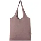 Pheebs modna torba na zakupy o pojemności 7 l z bawełny z recyklingu o gramaturze 150 g/m² - czerwony