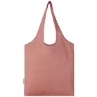 Pheebs modna torba na zakupy o pojemności 7 l z bawełny z recyklingu o gramaturze 150 g/m² - czerwony