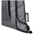 Ash składana, ściągana sznurkiem torba o pojemności 7 l wykonana z materiału z recyklingu z certyfikatem GRS - czarny