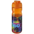 Bidon H2O Base® o pojemności 650 ml z wieczkiem zaciskowym - pomarańczowy