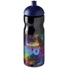 Bidon H2O Base® o pojemności 650 ml z wypukłym wieczkiem - kolor czarny