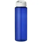 Bidon H2O Vibe o pojemności 850 ml z wieczkiem z dzióbkiem kolor niebieski i biały