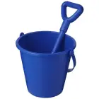 Wiaderko z łopatką Tides z plastiku z recyklingu - kolor niebieski