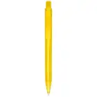 Długopis szroniony Calypso - kolor żółty