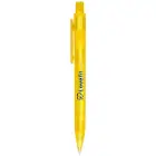 Długopis szroniony Calypso - kolor żółty