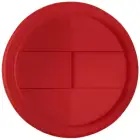Kubek Americano® Eco z recyklingu o pojemności 350 ml z pokrywą odporną na zalanie - czerwony