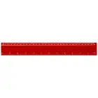 Refari linijka z tworzywa sztucznego pochodzącego z recyklingu o długości 30 cm - czerwony