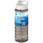 H2O Active® Eco Treble bidon z pokrywką z tutką o pojemności 750 ml - biały